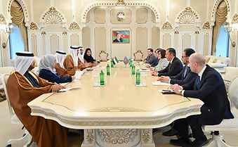 Ms. Sahiba Gafarova, Chairperson of the Non-Aligned Movement Parliamentary Network, met with Mr. Tariq Humaid Mattar Muhammad Al Tayer, First Deputy Speaker of the Federal National Council of the United Arab Emirates