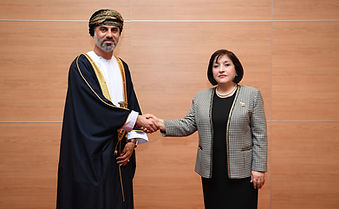 Ms. Sahiba Gafarova, Chairperson of the Non-Aligned Movement Parliamentary Network, met with Mr. Khalid bin Hilal Al Maawali, Chairman of the Shura Council of the Sultanate of Oman