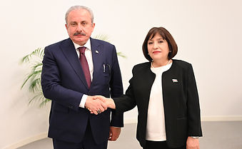 Ms. Sahiba Gafarova, Chairperson of the Non-Aligned Movement Parliamentary Network, met with Mr. Mustafa Şentop, Speaker of the Grand National Assembly of Türkiye