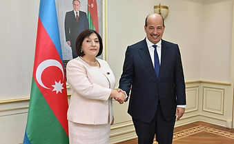 Ms. Sahiba Gafarova, Chairperson of the Non-Aligned Movement Parliamentary Network, met with Mr. Enaam Mayara, President of the Parliamentary Assembly of the Mediterranean (PAM), who was visiting Azerbaijan to participate in COP29.