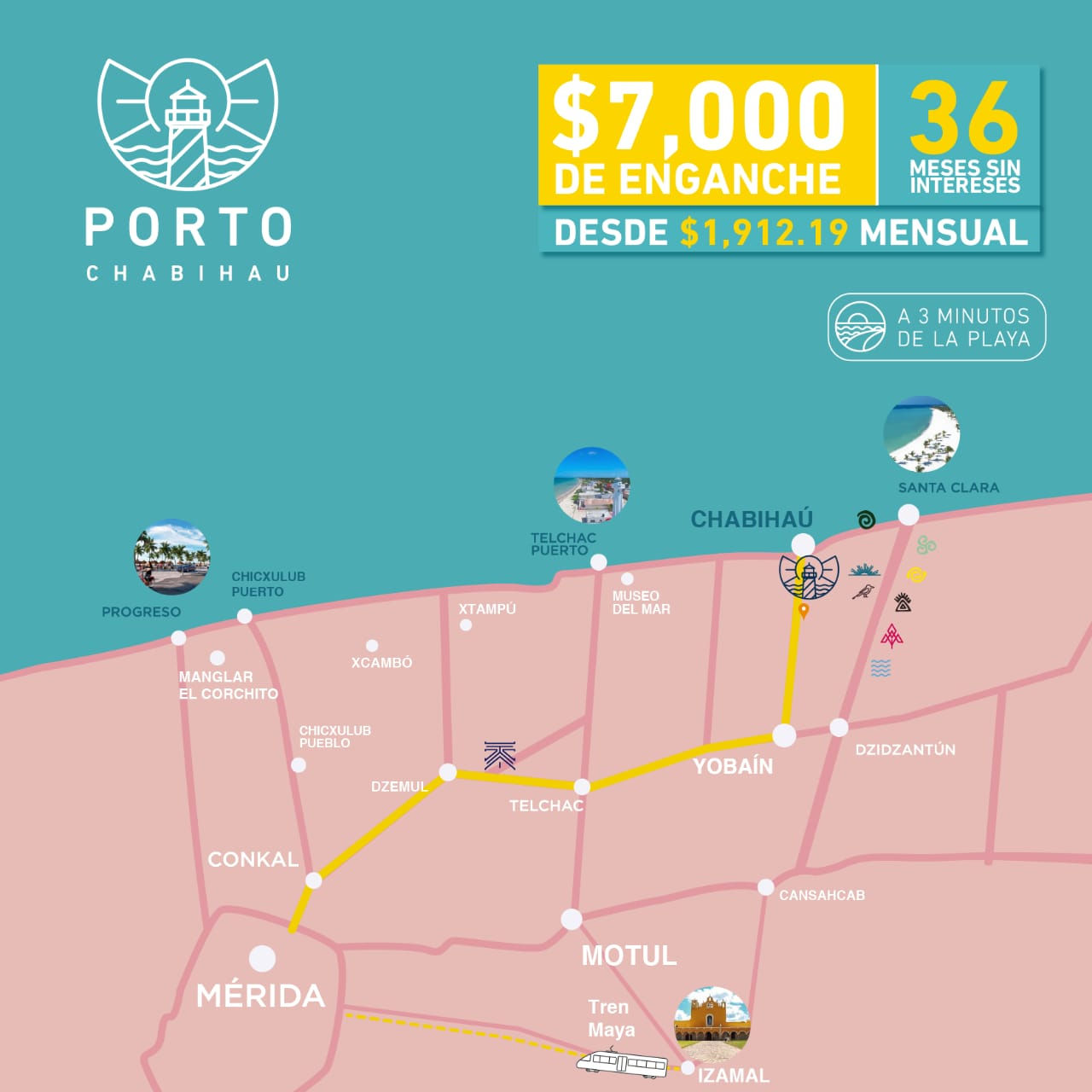 Terreno con mucho espacio para plusvalía con club de playa incluido en Yucatán