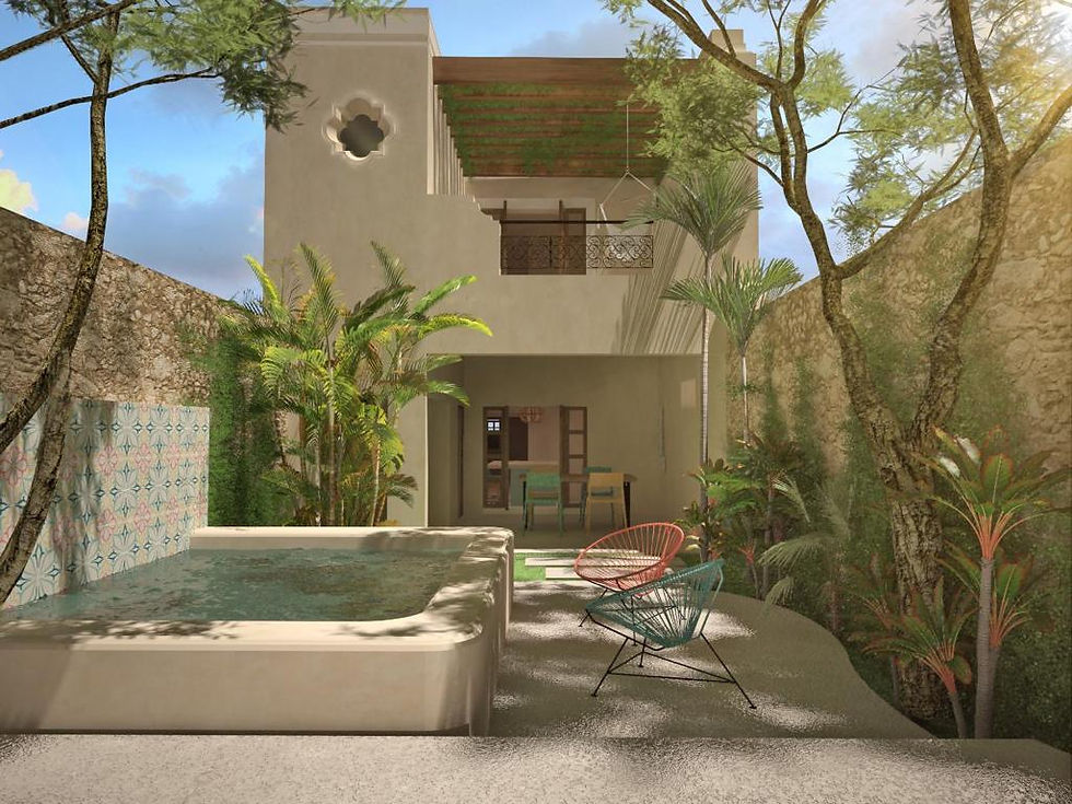 Miniatura: Casa Maya, Inmueble restaurado en el cento de Mérida