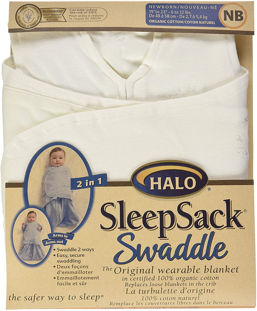 Thumbnail: HALO SleepSack 100% Organic Cotton Swaddle
