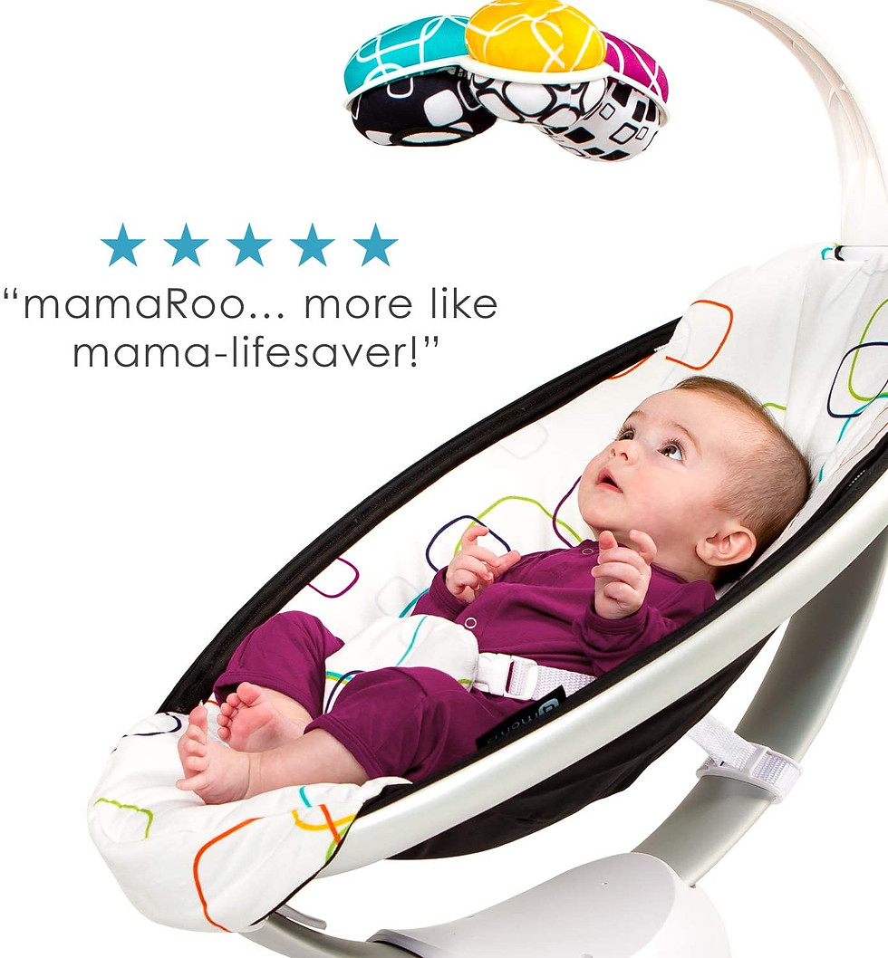 Thumbnail: 4moms mamaRoo 4 baby swing, high-tech baby rocker, Bluetooth enabled