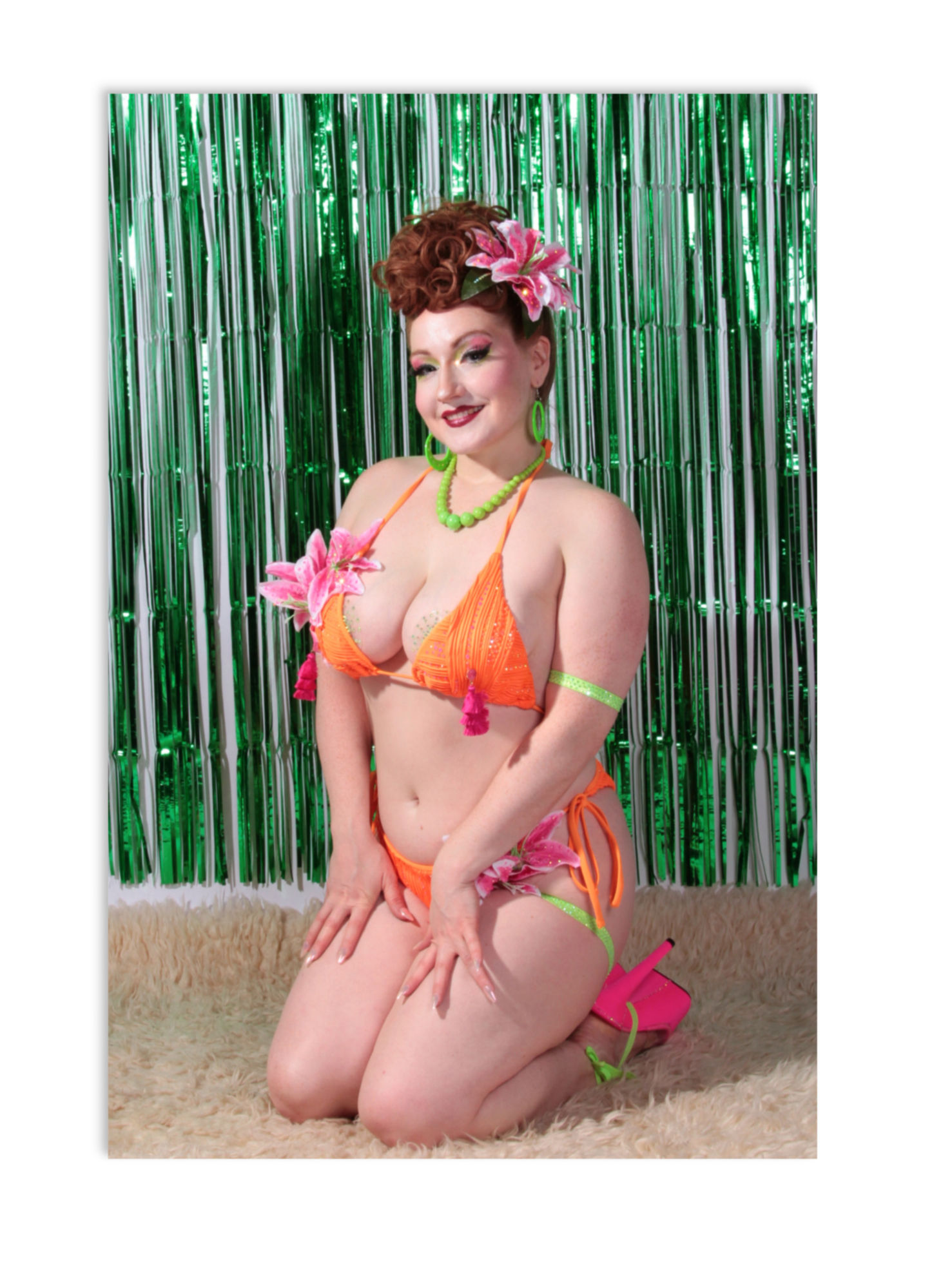 Vera Swimsuit Pin-Up Print