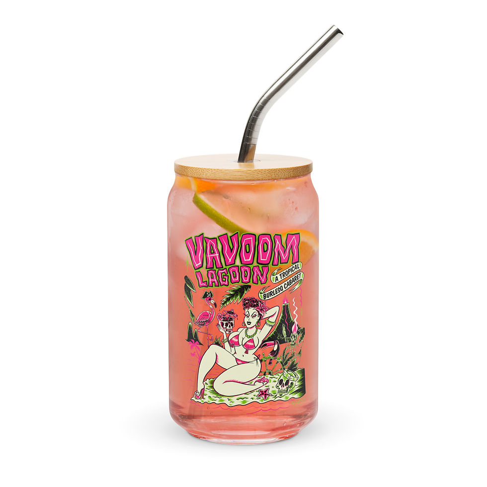 Thumbnail: VaVoom Lagoon Vintage Glass