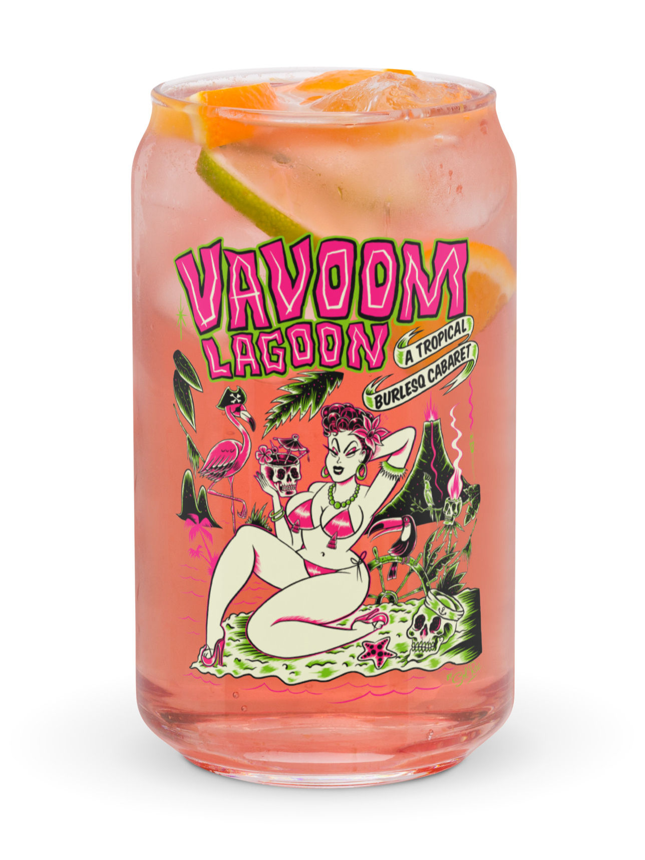 VaVoom Lagoon Vintage Glass