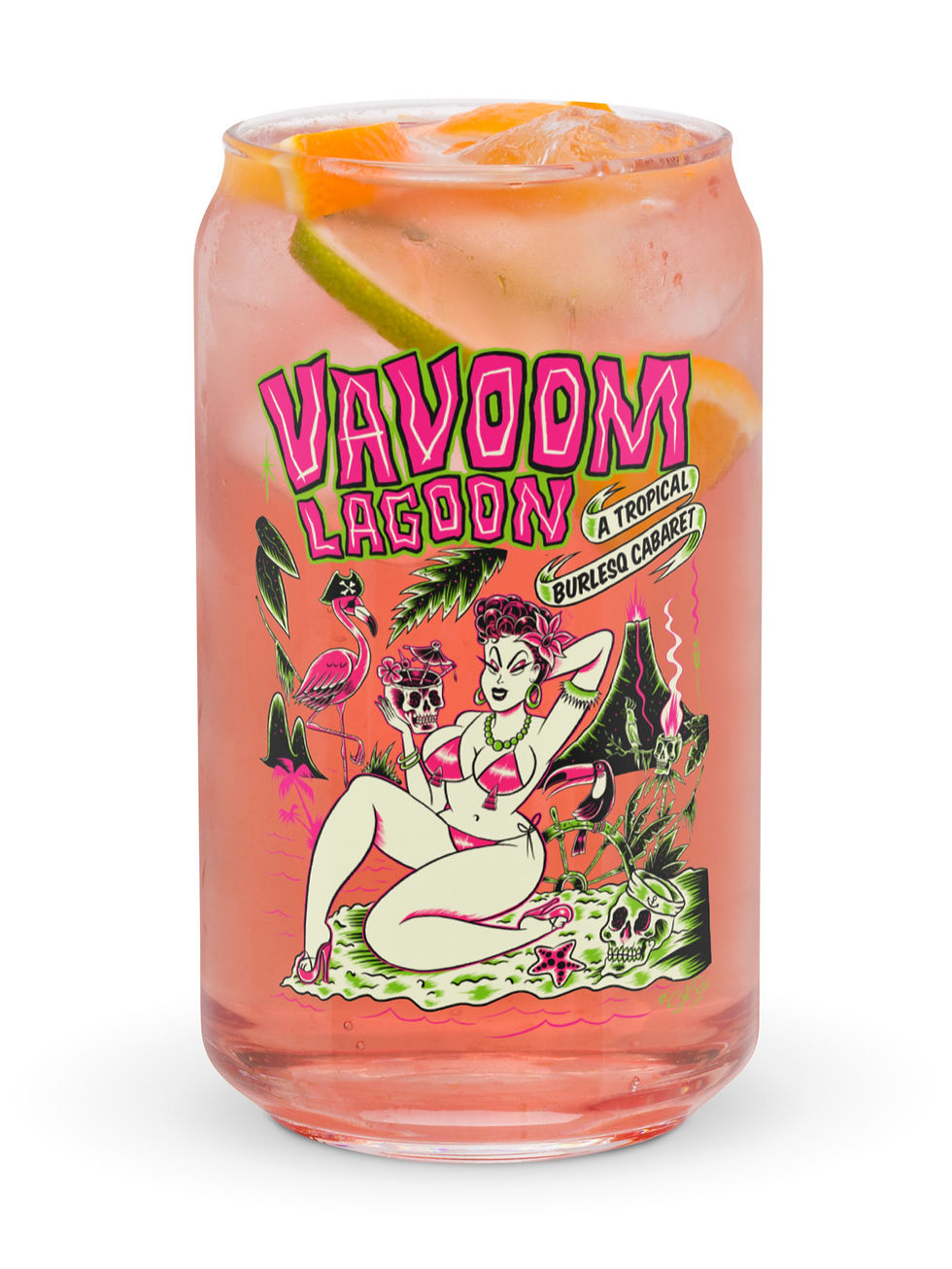 Thumbnail: VaVoom Lagoon Vintage Glass