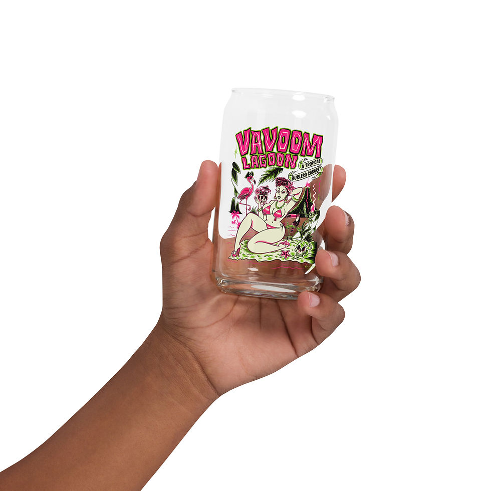 Thumbnail: VaVoom Lagoon Vintage Glass