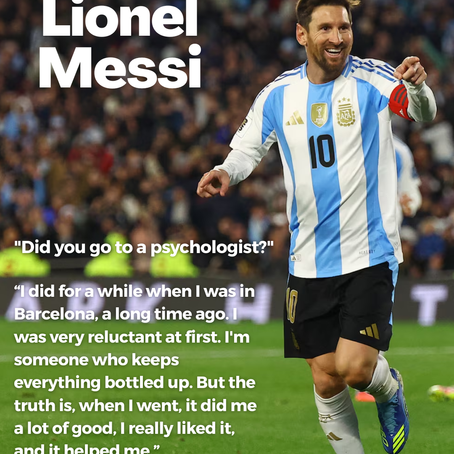 You Are Not Alone: What the World's Biggest Soccer Stars Can Teach Us About Mental Health