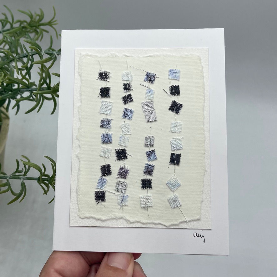 Close-up view of a beautifully crafted artisan card by Anna Jonsdottir, part of the 30 day challenge in 2024