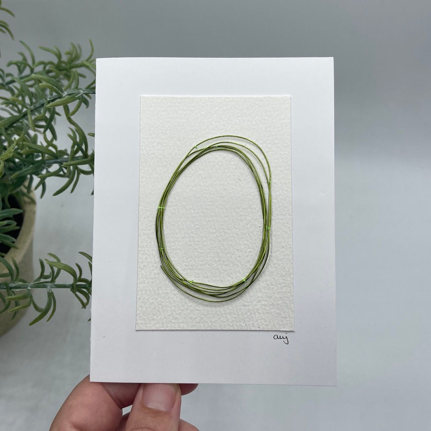 Close-up view of a beautifully crafted artisan card by Anna Jonsdottir, part of the 30 day challenge in 2024