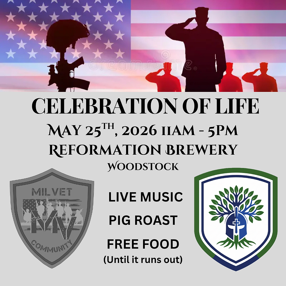 Memorial Day CELEBRATION OF LIFE