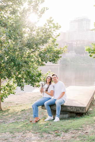 Tennessee State Capitol Engagement Session in Downtown Nashville