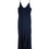 Thumbnail: Monique Lhuillier Navy Scallop Neckline Gown – Size 12