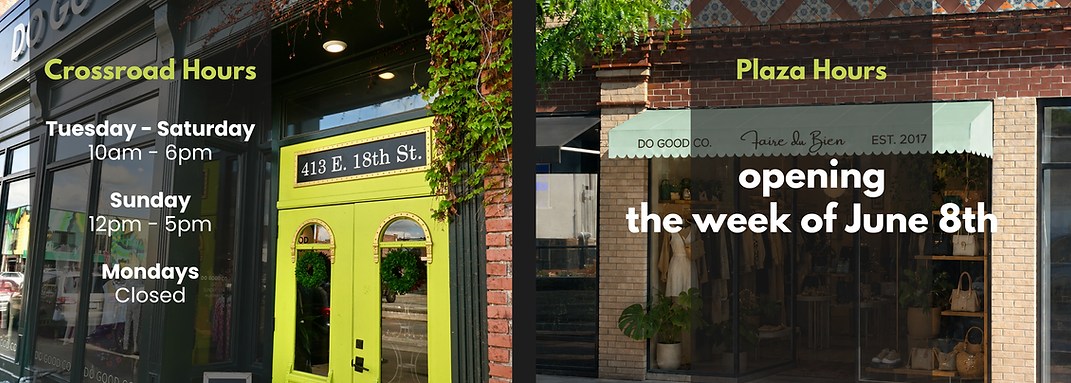 Do Good Co. is where fashion meets philanthropy. Each pre-loved, vintage, and reworked pie
