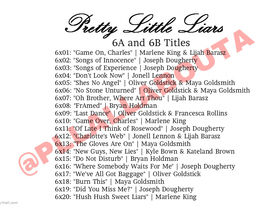 "Pretty Little Liars" Season 6 Titles and Writers
