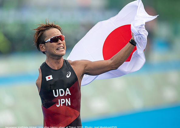 Japanese triathlete Hideki Uda won silver at Tokyo 2020. Photo - Joel Marklund OIS