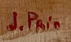 J. Prin, signature de l'artiste peintre Juliette Prin