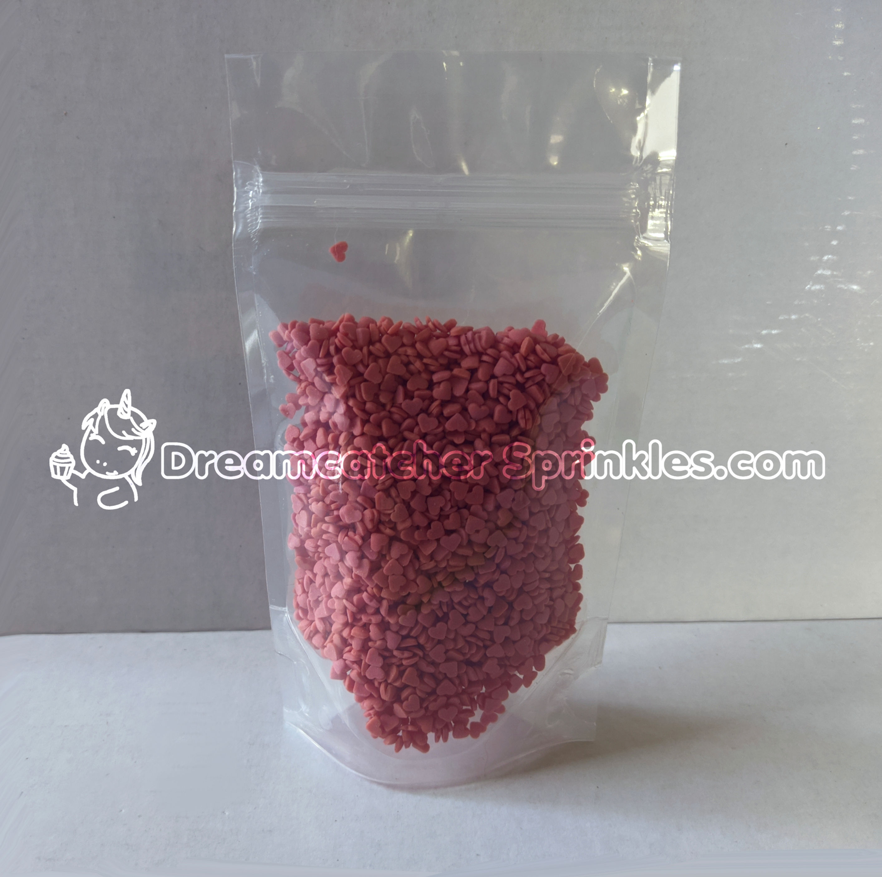 Mini Hearts Confetti - light red/dark pink