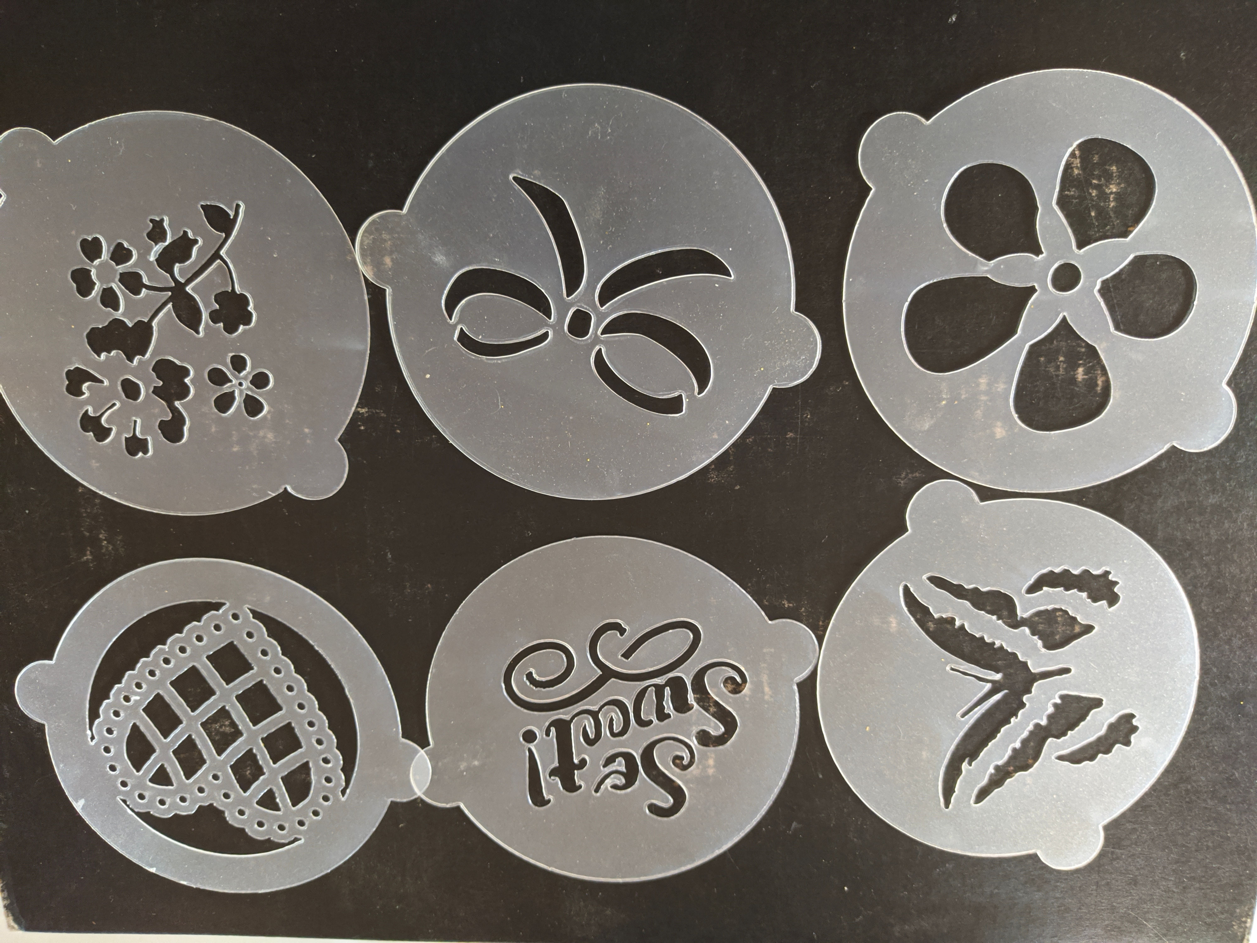 Cookie stencil set 6