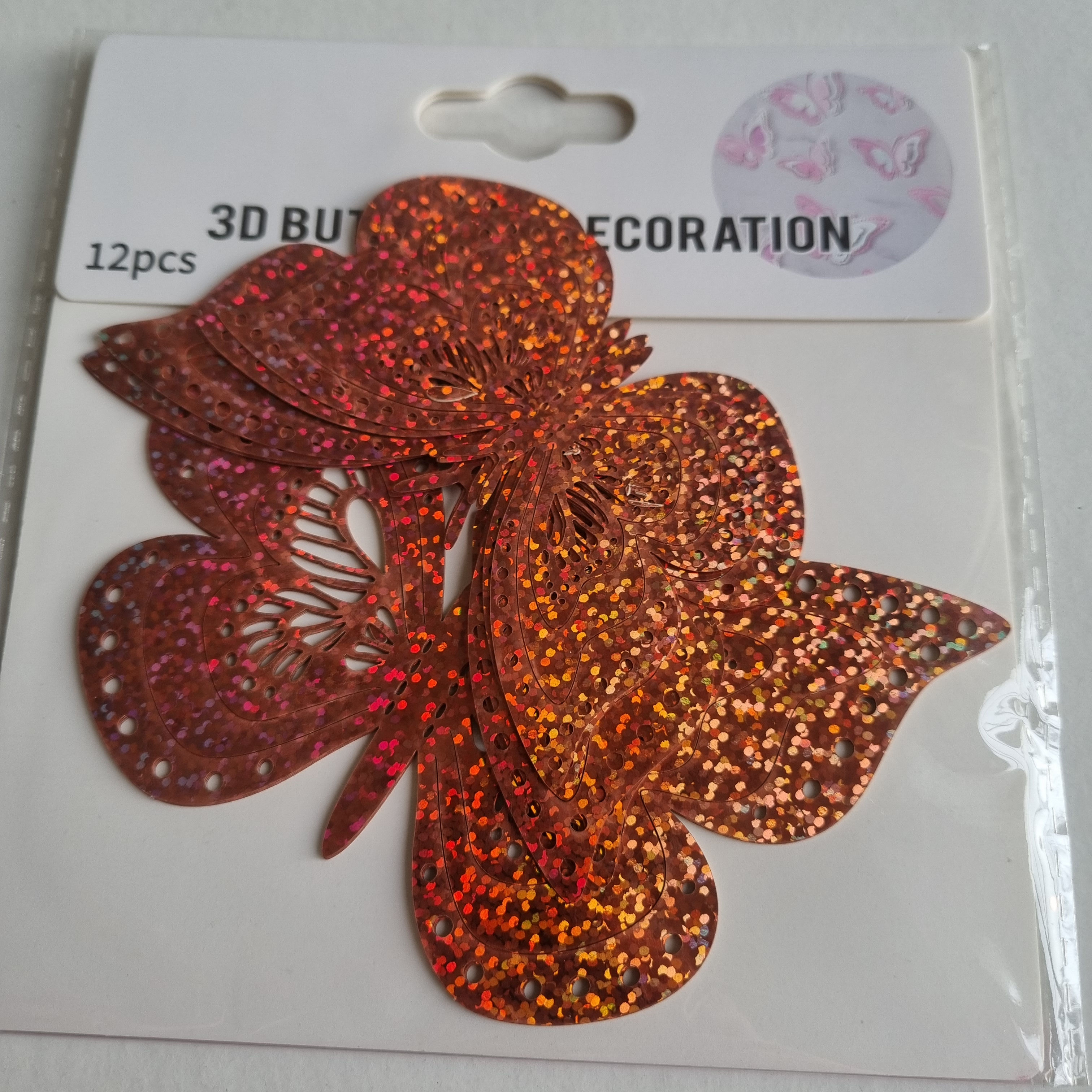 Rose gold butterflies 