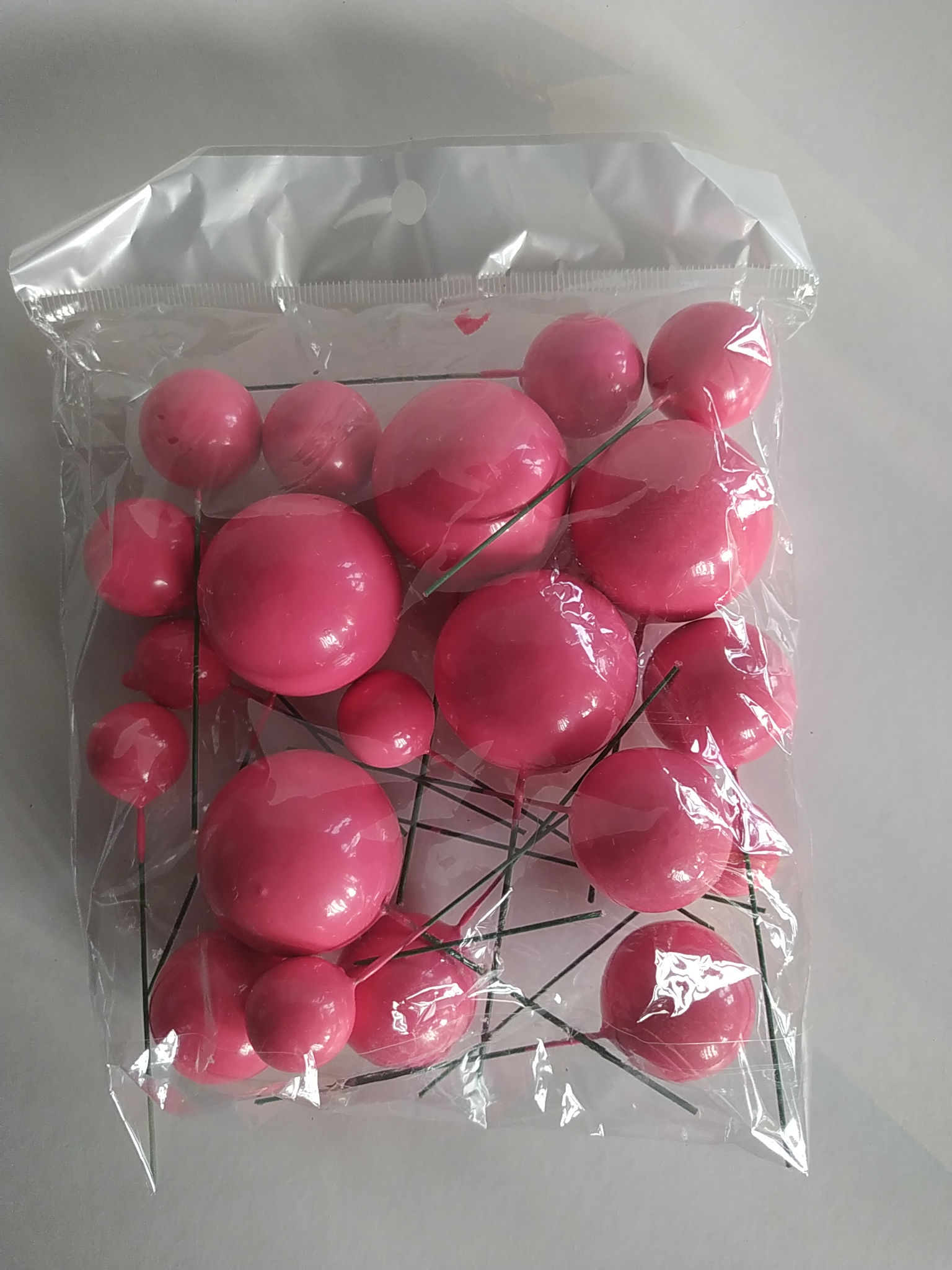Ceries pink faux ball