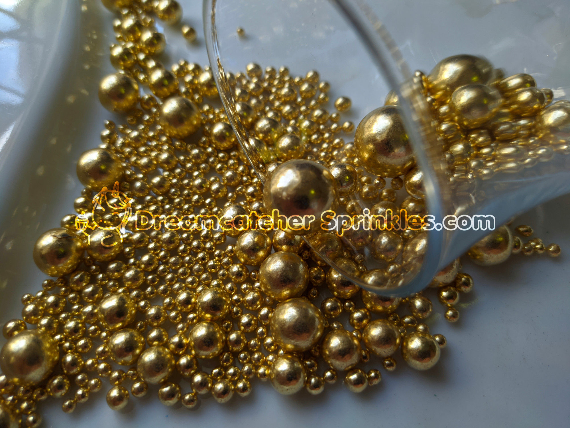 Metallic Champagne Gold Mix Pearls