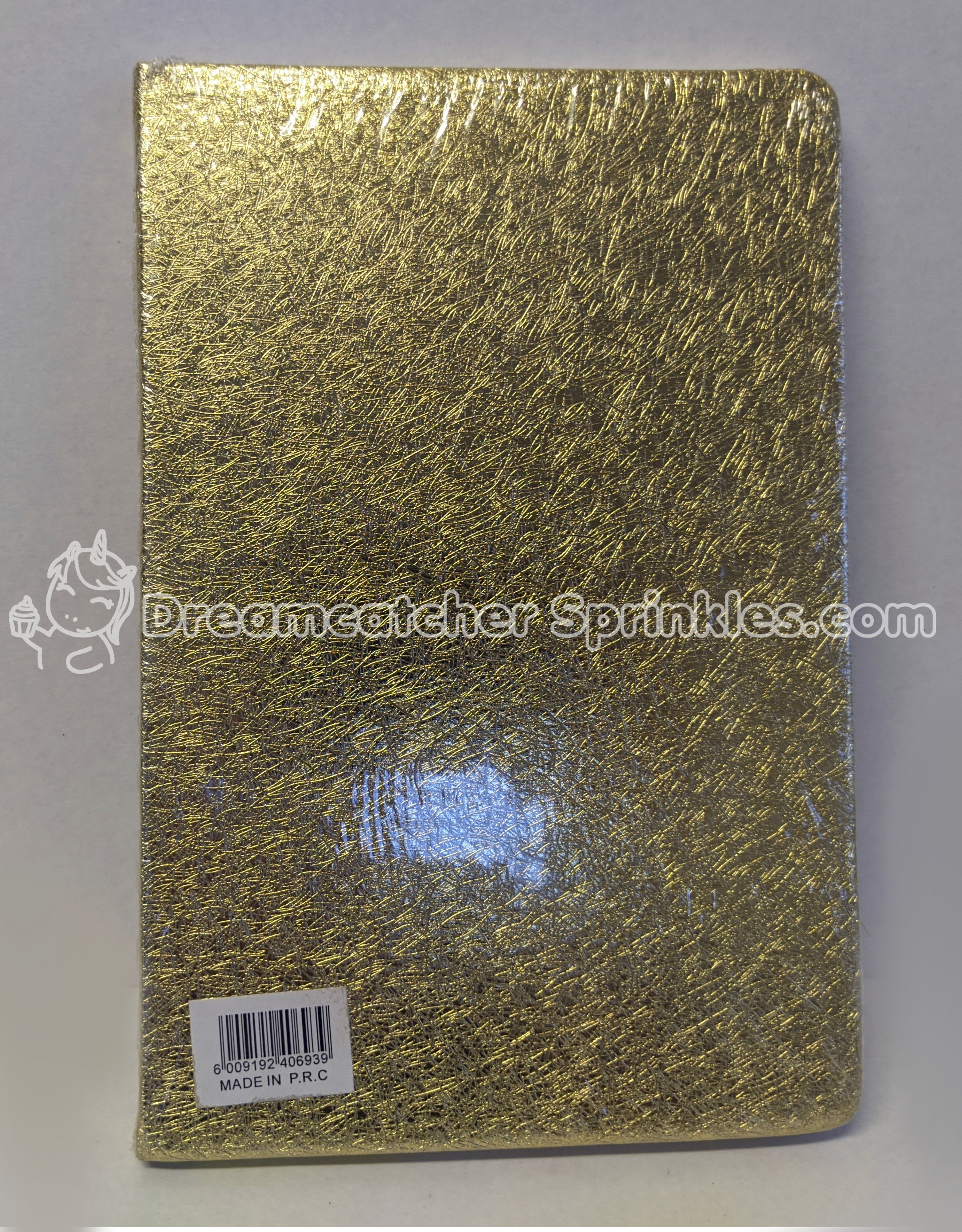 Gold note book 21cm x 14cm