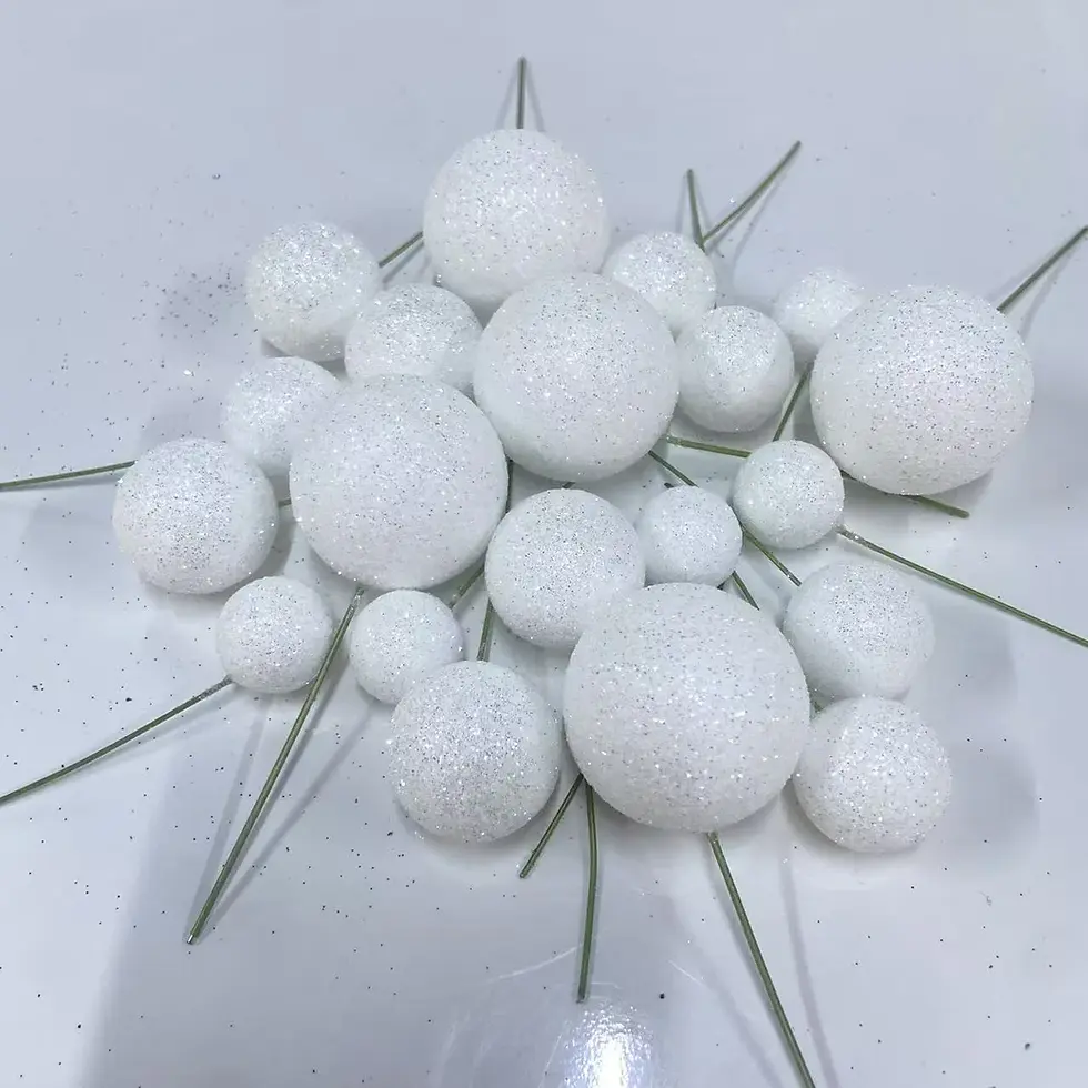 Thumbnail: 4 Faux ball [white, black, grey]