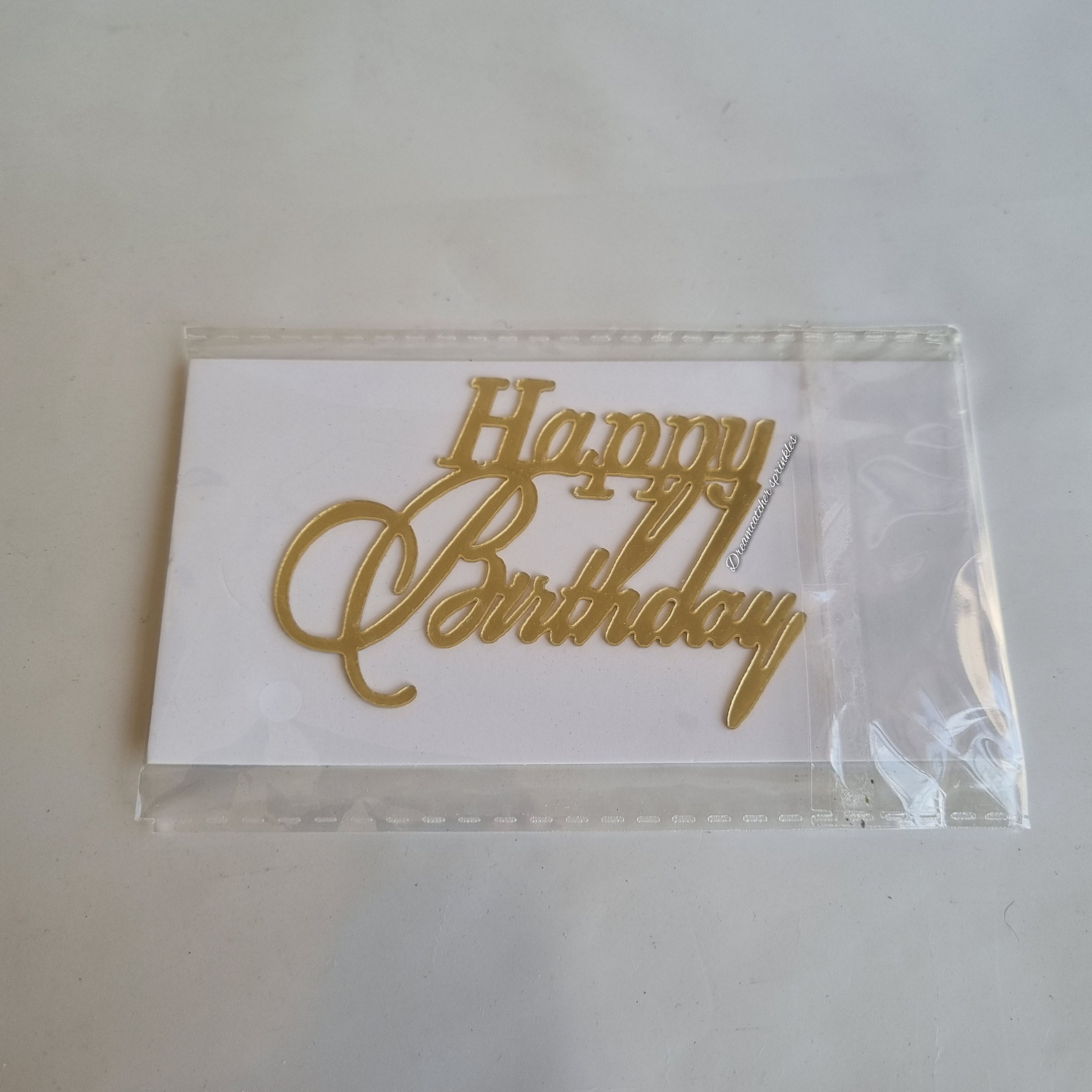 Birthday charm gold 