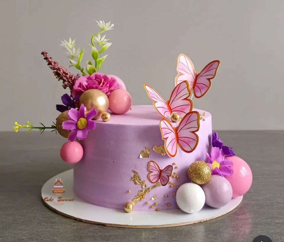 Thumbnail: Pink Butterfly cake toppers