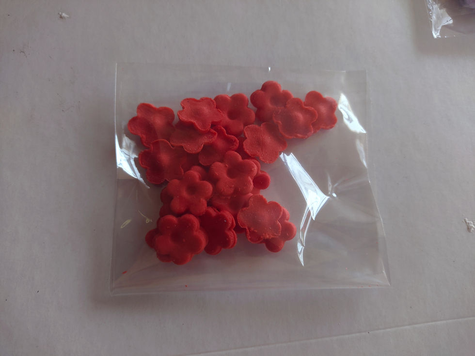 Thumbnail:  Mini fondant flowers [Pack of 24]