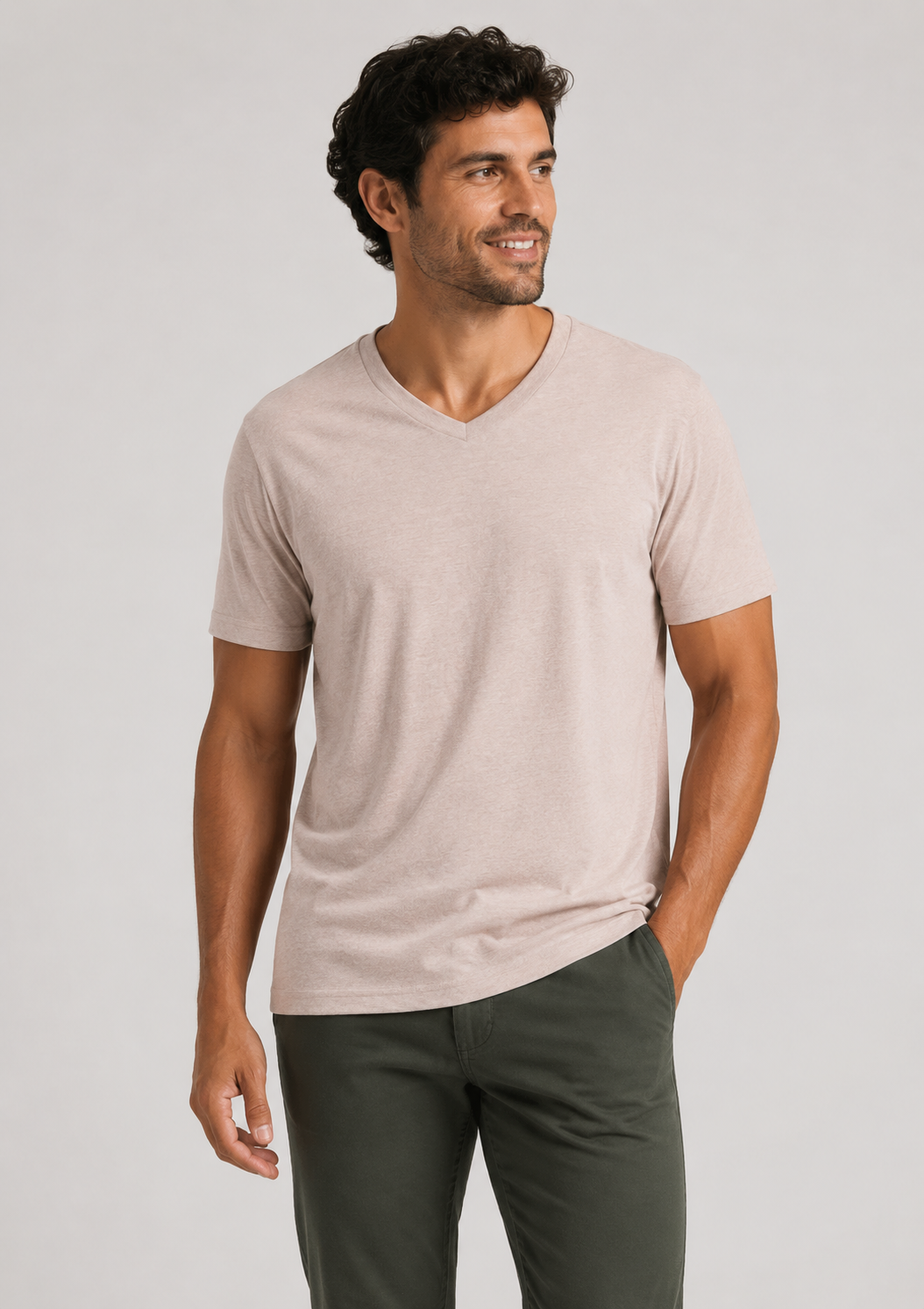 Classic V-Neck Heather