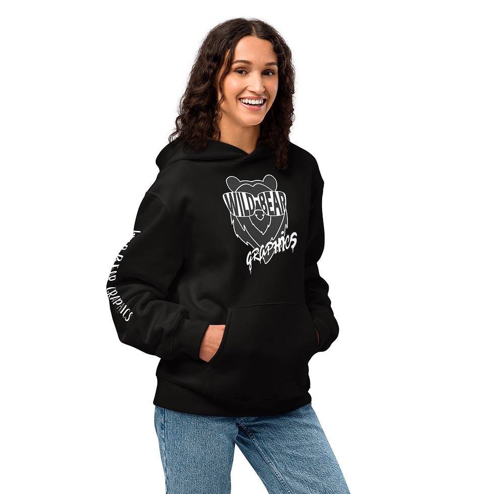 Thumbnail: Wild Bear Graphics Oversized heavyweight hoodie