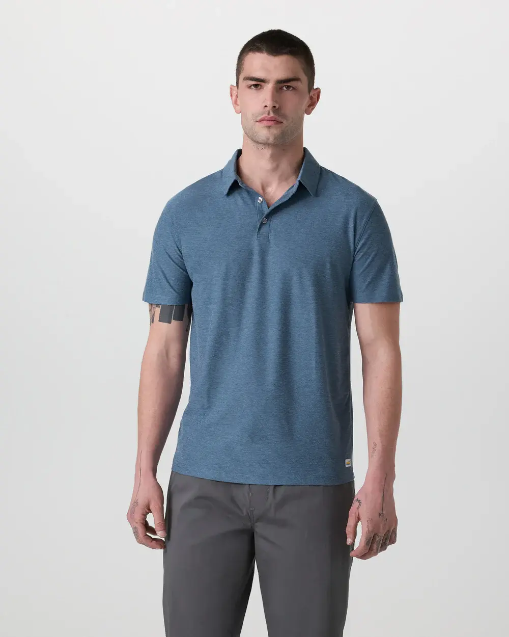 Vuori Strato Tech Polo (Pool Blue Heather)