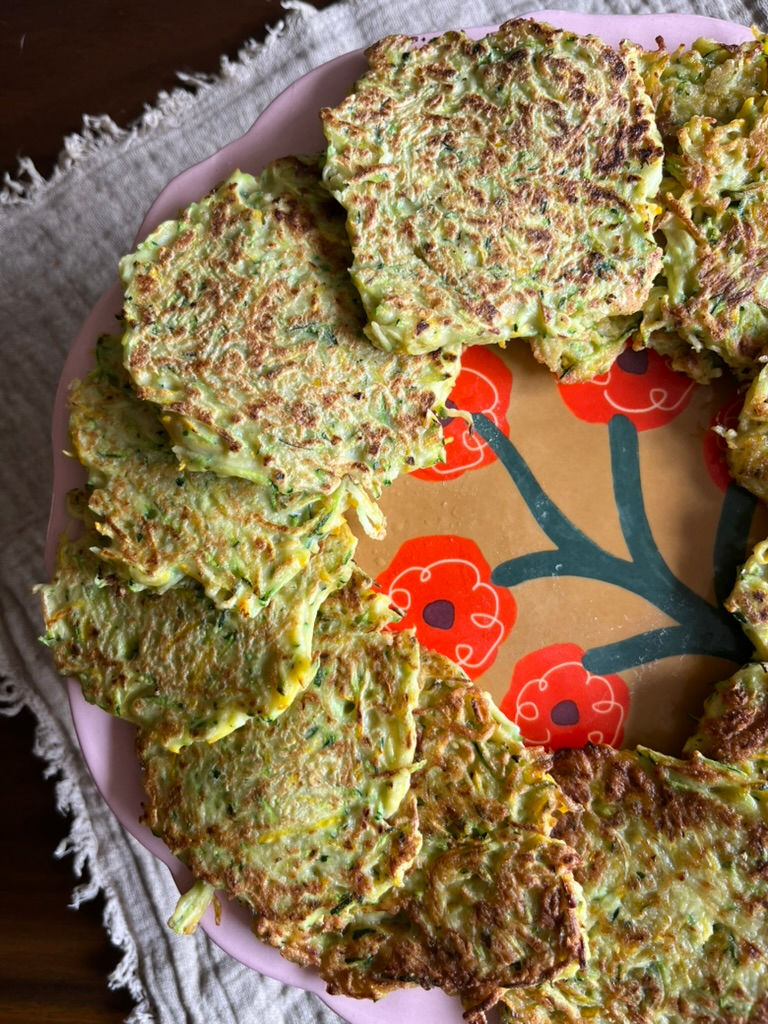 Galettes de courgettes vertes et jaunes 💛