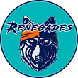 First Coast Renegades Wolf Mascot Logo