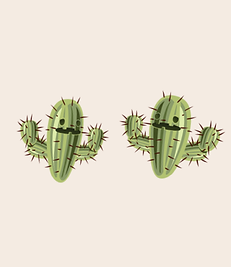 Two of cacti our mascots