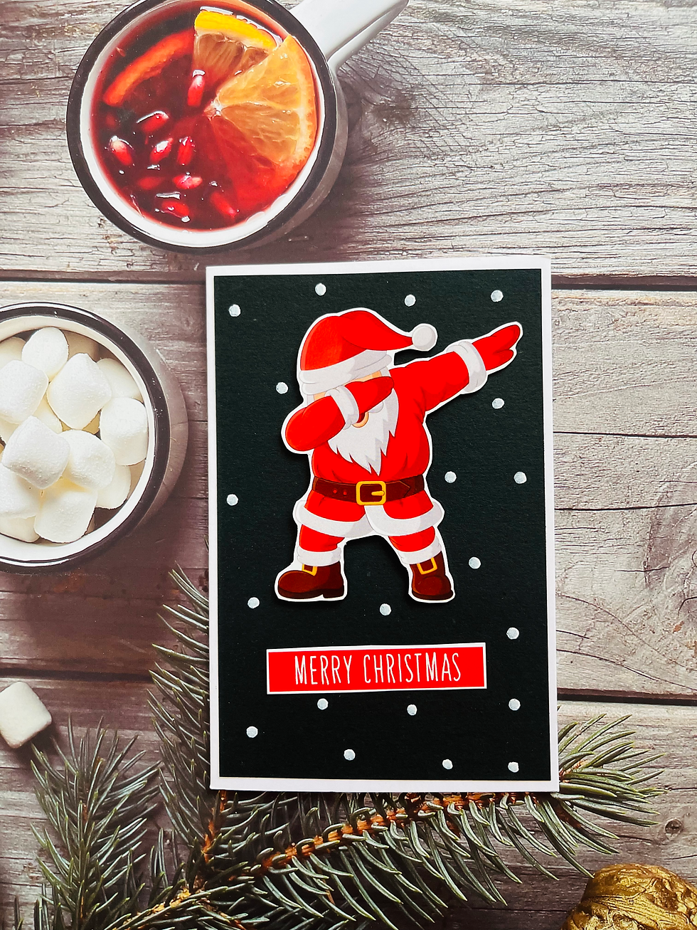Santa greeting card