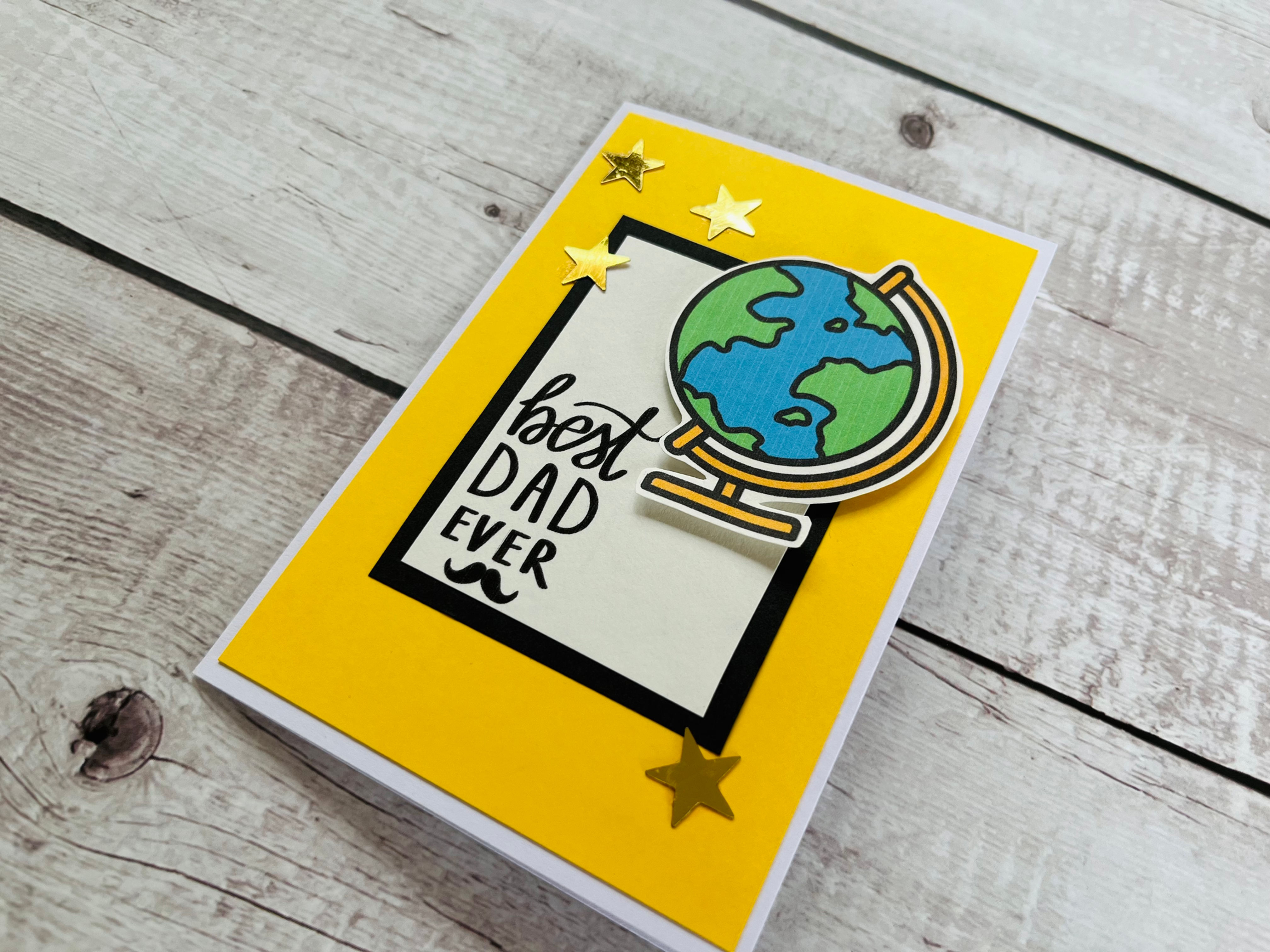 Best Dad Ever Handmade Greeting Card