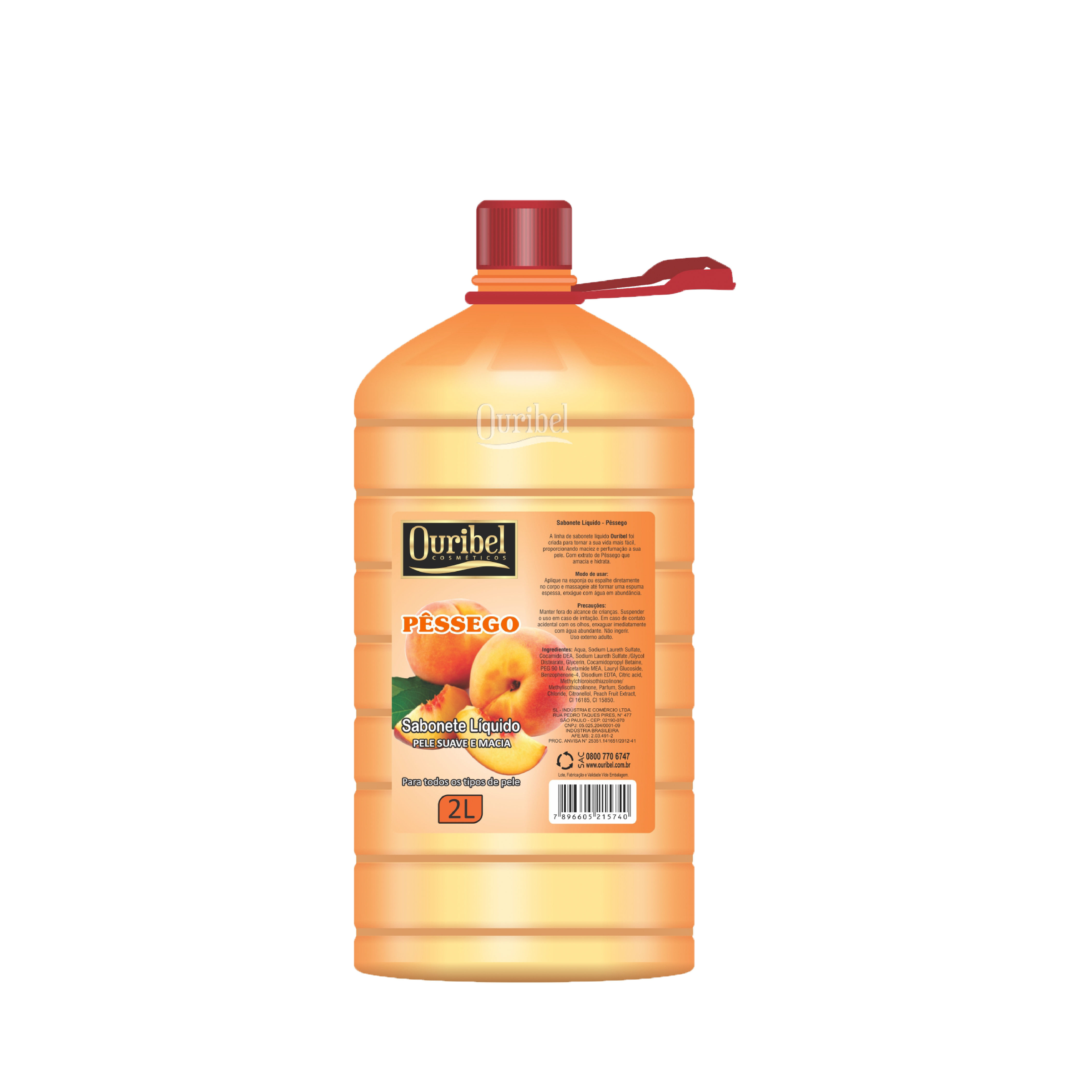 Sabonete Líquido Pêssego - 2 Litros