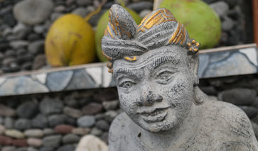 Balinese Sculpture in Our Freediving School in Amed Bali