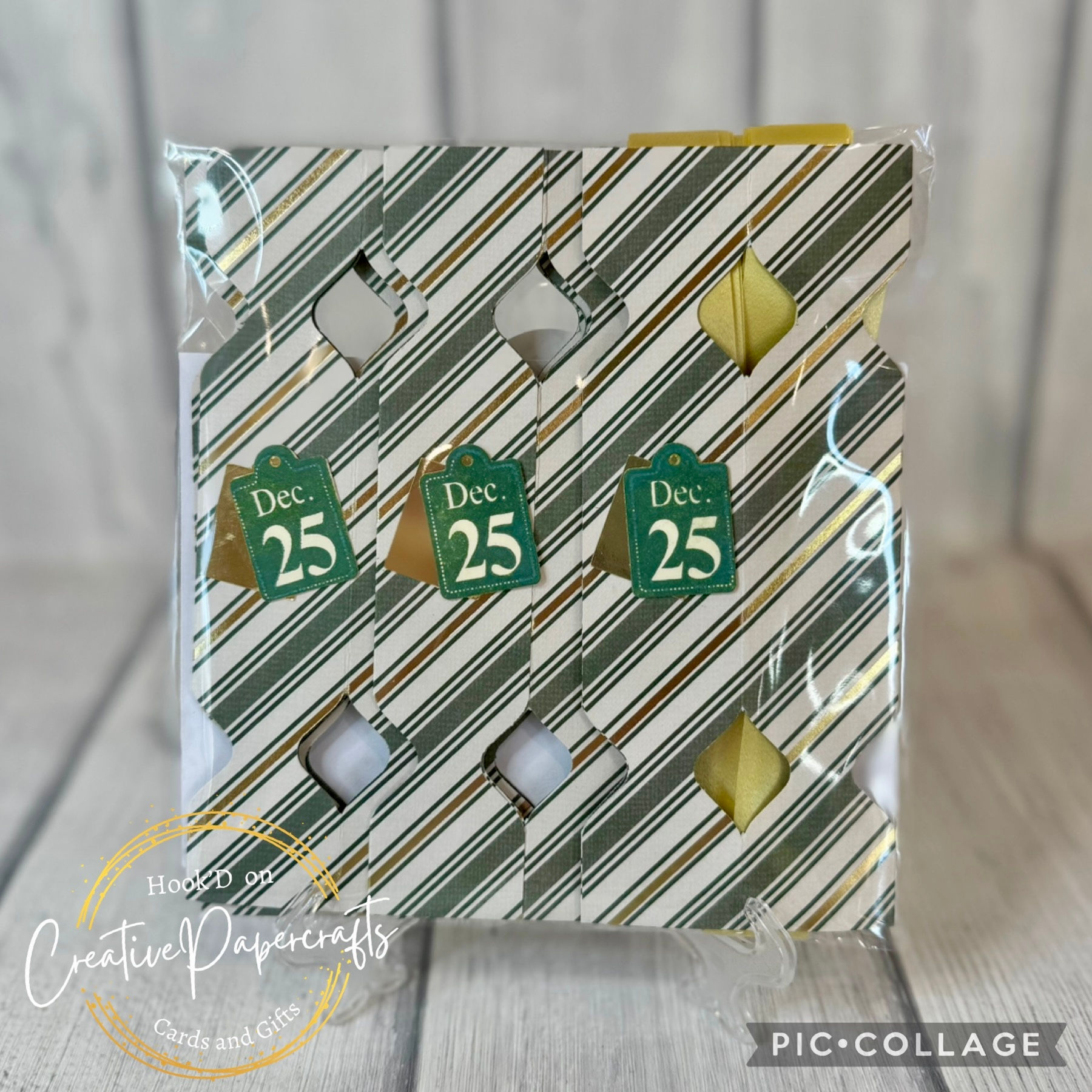 Christmas Bon-Bon's with Crackers Set 6 -Stripes Traditional