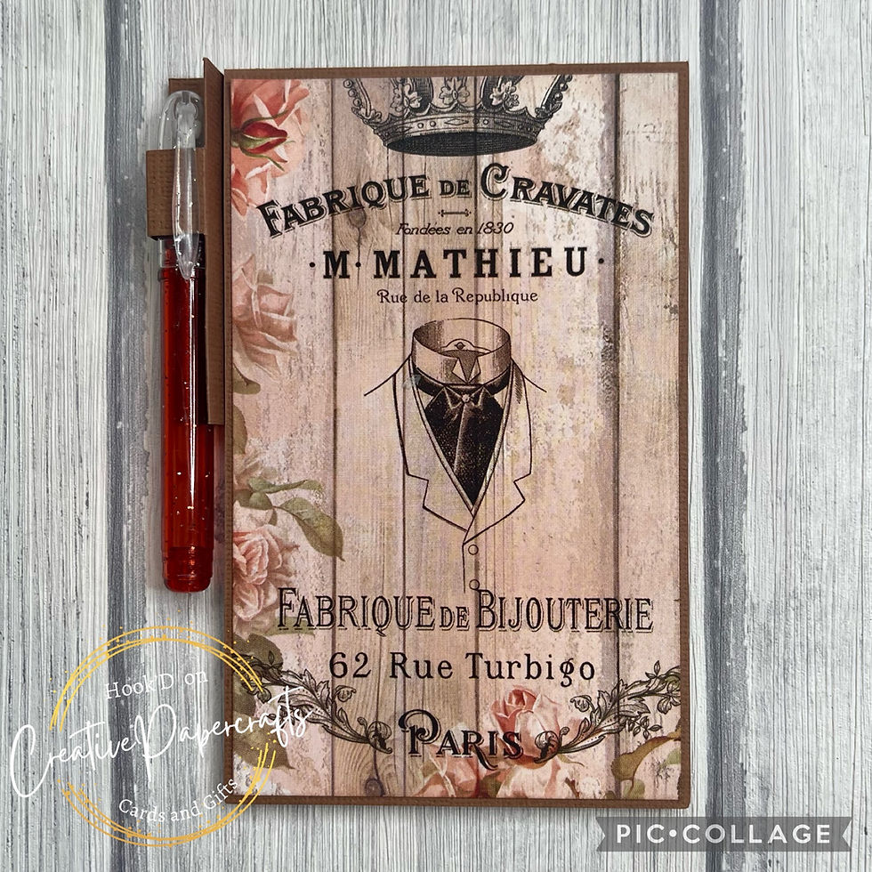 Mini Notebook with Gel Pen -Parisian Cravat's
