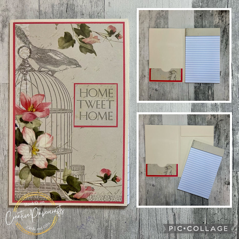 Large Refillable Notebook - A5 Home Tweet Home