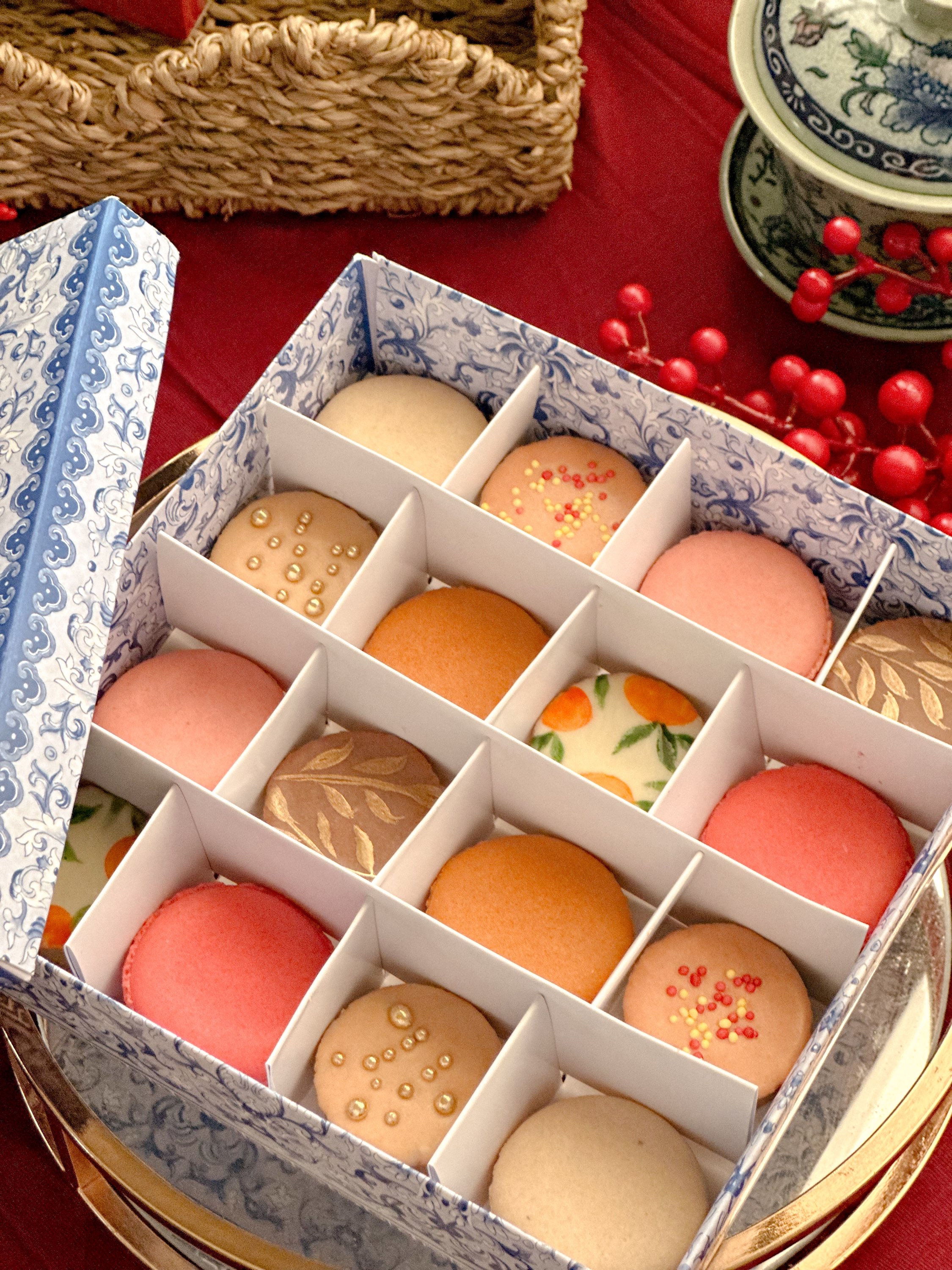 Lunar Macarons +Chocolate Pralines