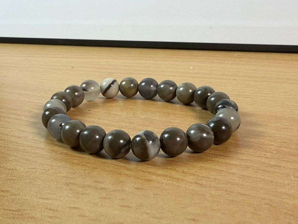 Volcano Agate UV Reactive Bracelet