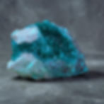 Dioptase on Shattukite from Namibia