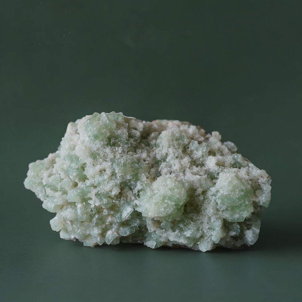 Large Green Apophyllite Crystal